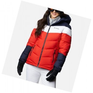 Columbia Abbott Peak Insulated Mont Kadın Turuncu Lacivert Beyaz | 42987-OAFV
