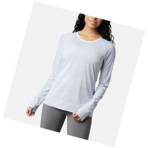 Columbia Adventura Hiking Long Sleeve Sweatshirt Kadın Beyaz Camo | 30768-MBHI