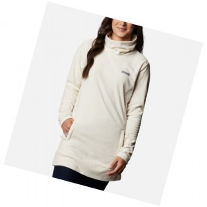 Columbia Ali Peak Fleece Tunic Sweatshirt Kadın Krema | 94318-WZBI
