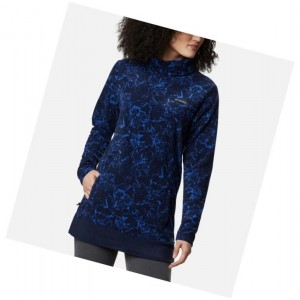 Columbia Ali Peak Fleece Tunic Sweatshirt Kadın Lacivert | 10834-QNFJ