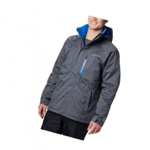 Columbia Alpine Action Insulated Mont Erkek Koyu Gri Mavi | 85629-JNEB