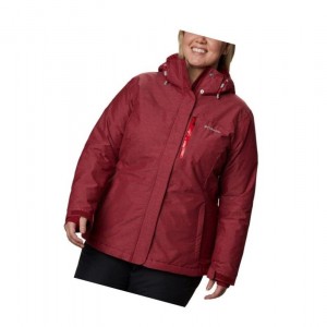 Columbia Alpine Action Omni-Heat Plus Size Mont Kadın Kırmızı | 37518-YHDL