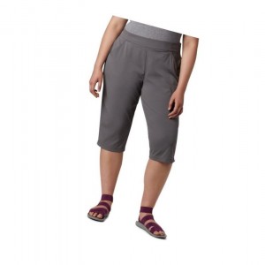 Columbia Anytime Casual Capri Plus Size Pantolon Kadın Gri | 05814-NJTE