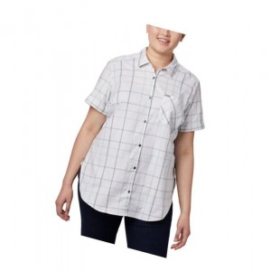 Columbia Anytime Casual Stretch Short Sleeve Plus Size Gömlek Kadın Nane Renkli | 76529-FPSM