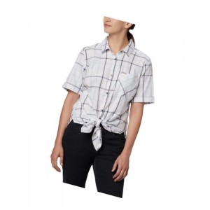 Columbia Anytime Casual Stretch Short Sleeve Gömlek Kadın Mavi Renkli | 07843-JGAF