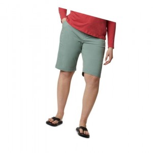 Columbia Anytime Outdoor Long Plus Size Şort Kadın Açık Yeşil | 25683-YNVB