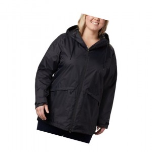 Columbia Arcadia Casual Plus Size Mont Kadın Siyah | 16254-LOCM