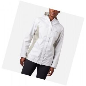 Columbia Arcadia II Rain Mont Kadın Beyaz Gri | 27069-BGIC