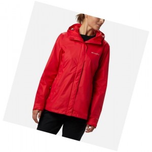 Columbia Arcadia II Rain Mont Kadın Kırmızı | 21769-KSTI