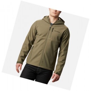 Columbia Ascender Hooded Softshell Mont Erkek Gri Yeşil | 48076-PONC