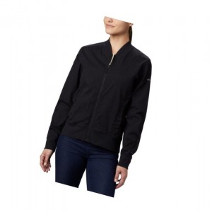 Columbia Bachy Butte Long Bomber Mont Kadın Siyah | 50498-BJEL