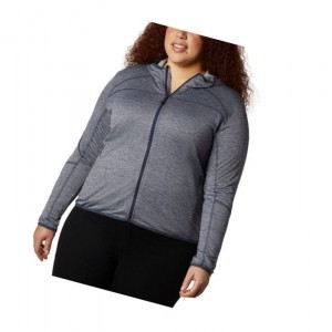 Columbia Baker Valley Hooded Fleece Mont Kadın Lacivert | 36945-ATEY