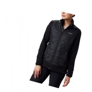 Columbia Basin Butte Fleece Full Zip Mont Kadın Siyah | 63819-DJGW