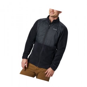 Columbia Basin Butte Fleece Full Zip Mont Erkek Siyah | 39087-GSLD