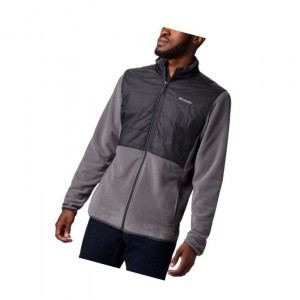 Columbia Basin Butte Fleece Full Zip Mont Erkek Gri | 85310-KEFB