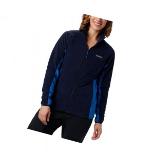 Columbia Basin Trail Fleece Full Zip Top Mont Kadın Lacivert Mavi | 31895-RTDI