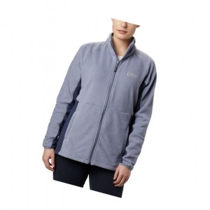 Columbia Basin Trail Fleece Full Zip Top Mont Kadın Lacivert | 19467-FLCE