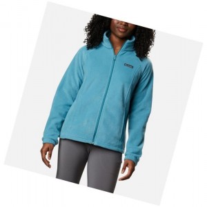 Columbia Benton Springs Full Zip Fleece Mont Kadın Mavi | 70358-DGMJ