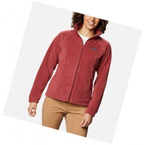 Columbia Benton Springs Full Zip Fleece Mont Kadın Kırmızı | 54073-MNKP