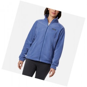 Columbia Benton Springs Full Zip Fleece Petite Mont Kadın Mavi | 94802-ZNVW