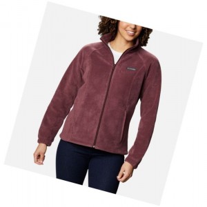 Columbia Benton Springs Full Zip Fleece Mont Kadın Bordo | 42873-HSRD