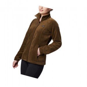 Columbia Benton Springs Full Zip Fleece Mont Kadın Zeytin Yeşili | 23710-HWVD