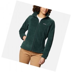 Columbia Benton Springs Full Zip Fleece Mont Kadın Yeşil | 91423-UADO