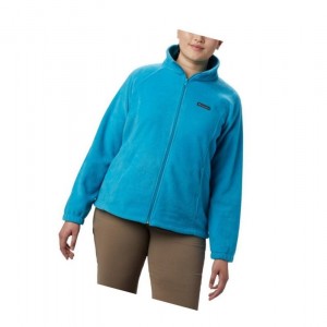 Columbia Benton Springs Full Zip Plus Size Mont Kadın Mavi | 72510-GCDK
