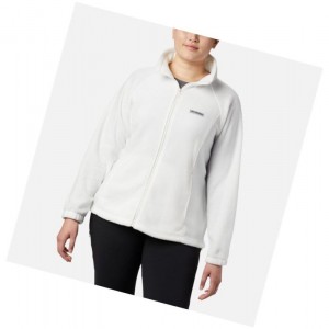 Columbia Benton Springs Full Zip Plus Size Mont Kadın Krema | 72358-KPBM