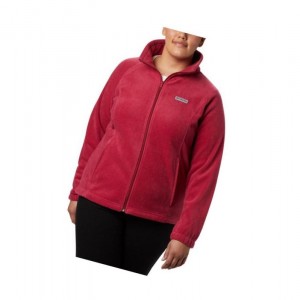 Columbia Benton Springs Full Zip Plus Size Mont Kadın Kırmızı Mor | 39265-JHYU