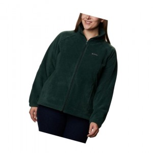 Columbia Benton Springs Full Zip Plus Size Mont Kadın Yeşil | 39086-QAXL