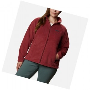 Columbia Benton Springs Full Zip Plus Size Mont Kadın Kırmızı | 34970-PDIQ