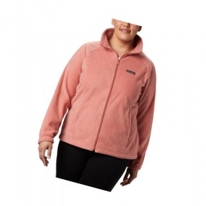 Columbia Benton Springs Full Zip Plus Size Mont Kadın Koyu Mercan | 27836-IEXD