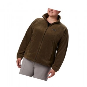 Columbia Benton Springs Full Zip Plus Size Mont Kadın Zeytin Yeşili | 04986-LAYK