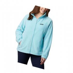 Columbia Benton Springs Full Zip Plus Size Mont Kadın Açık Turkuaz | 87569-ZWXS