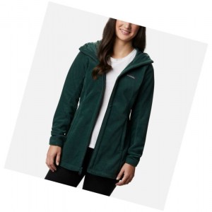 Columbia Benton Springs II Long Kapşonlu Kadın Yeşil | 31697-TMRY