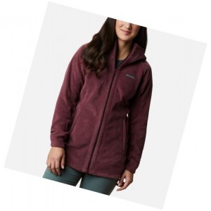 Columbia Benton Springs II Long Kapşonlu Kadın Bordo | 87439-IYHA