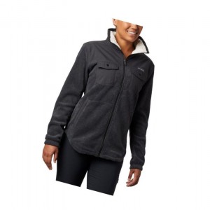 Columbia Benton Springs Overlay Fleece Mont Kadın Koyu Gri | 63812-KVHJ