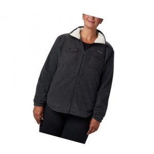 Columbia Benton Springs Overlay Fleece Mont Kadın Koyu Gri | 23756-XYGQ