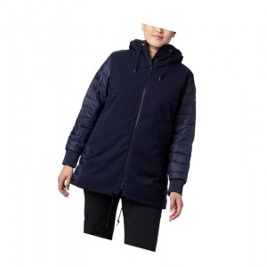 Columbia Boundary Bay Hybrid Plus Size Mont Kadın Lacivert | 06748-LGNK