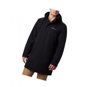 Columbia Boundary Bay Long Insulated Mont Erkek Siyah | 80175-MEAH