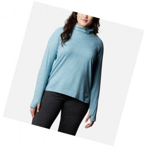 Columbia Bryce Canyon II Turtleneck Plus Size Sweatshirt Kadın Mavi | 59624-IDLS