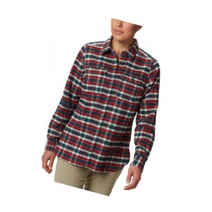 Columbia Bryce Canyon Stretch Flannel Gömlek Kadın Mavi | 54786-HOMN