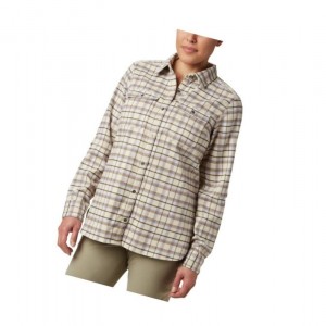 Columbia Bryce Canyon Stretch Flannel Gömlek Kadın Krema | 86904-XMVL