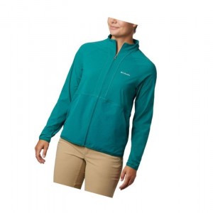 Columbia Bryce Peak Perforated Full Zip Sweatshirt Kadın Açık Yeşil | 51692-NIFA