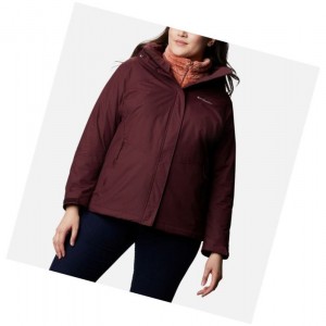 Columbia Bugaboo II Fleece Interchange Plus Size Mont Kadın Bordo | 59130-BHEP