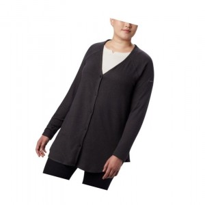 Columbia By the Hearth Plus Size Hırka Kadın Siyah | 98706-RVMH