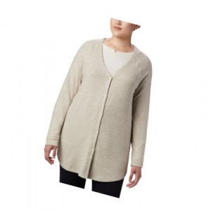 Columbia By the Hearth Plus Size Hırka Kadın Krema | 65219-BWSY