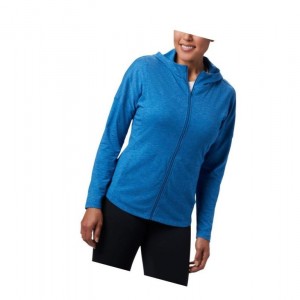 Columbia Cades Cove Full Zip Kapşonlu Kadın Mavi | 39602-JKEA