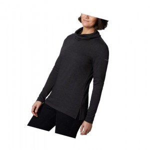 Columbia Canyon Point Cowl Neck Sweatshirt Kadın Siyah | 64975-XZIQ